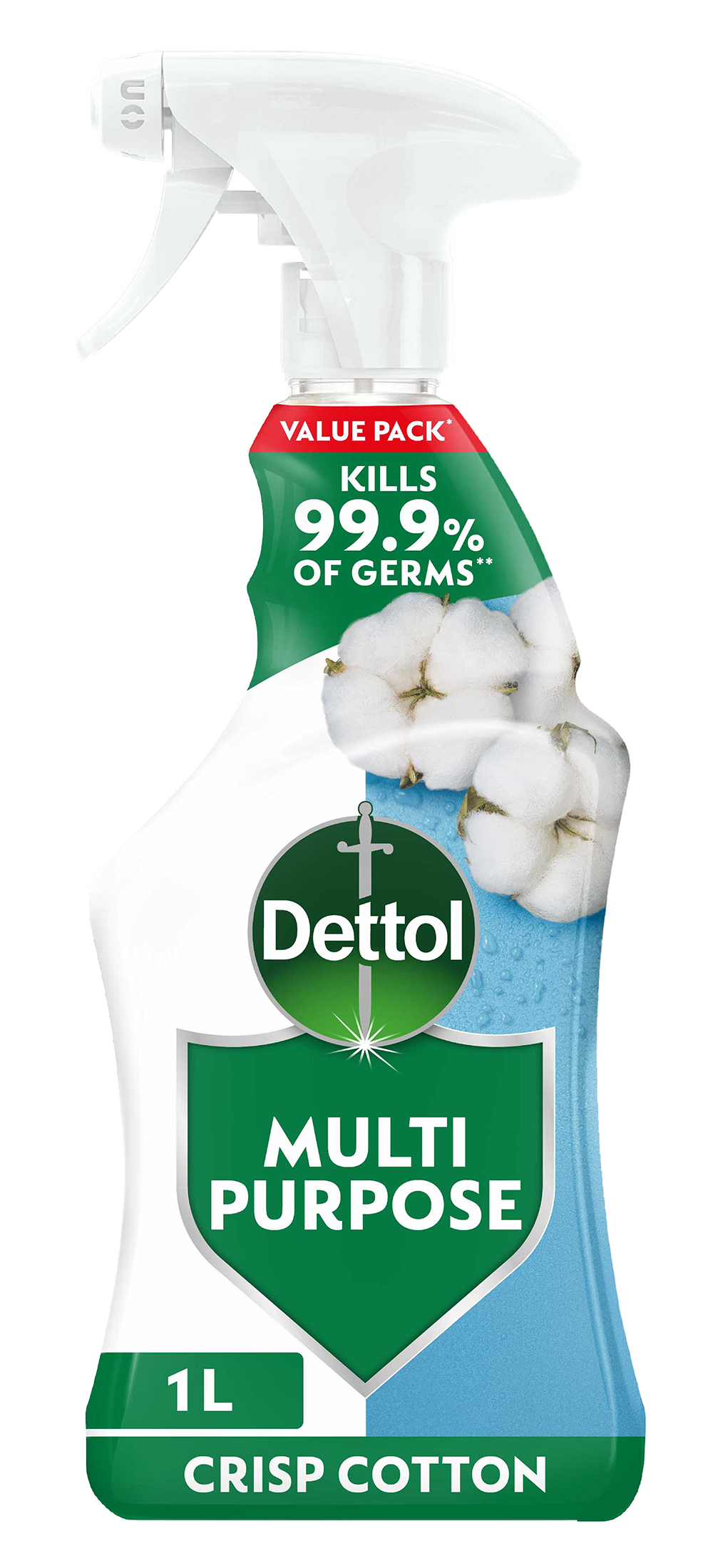 Dettol Multipurpose Cleaner Spray Crisp Cotton 1L