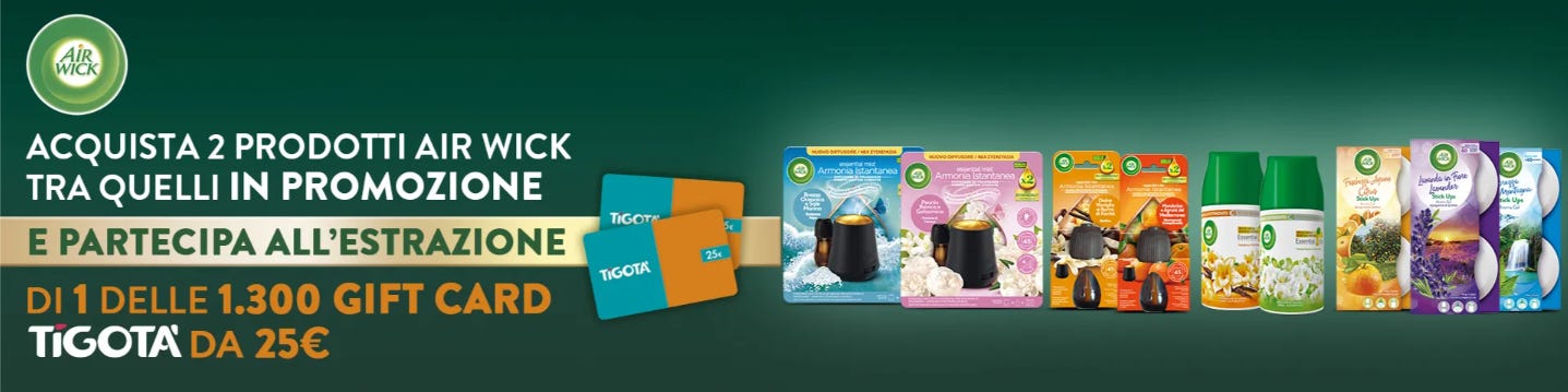 AIR WICK TI RIMBORSA TIGOTÀ