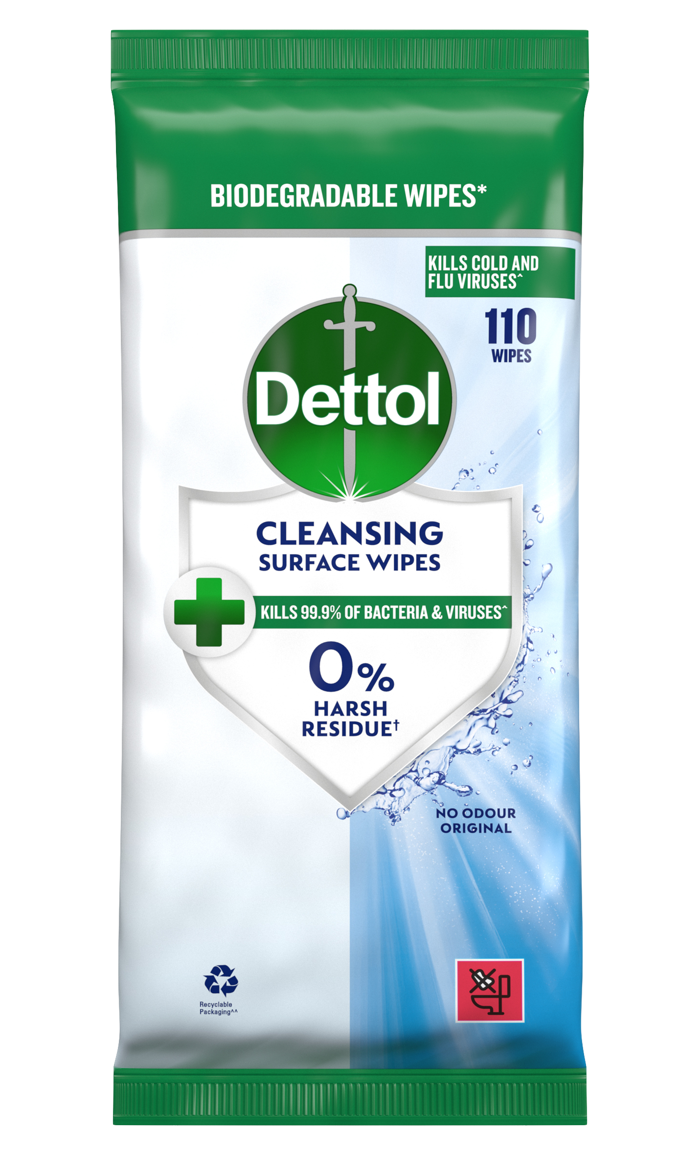 Dettol Antibacterial Surface Cleansing Wipes 110s