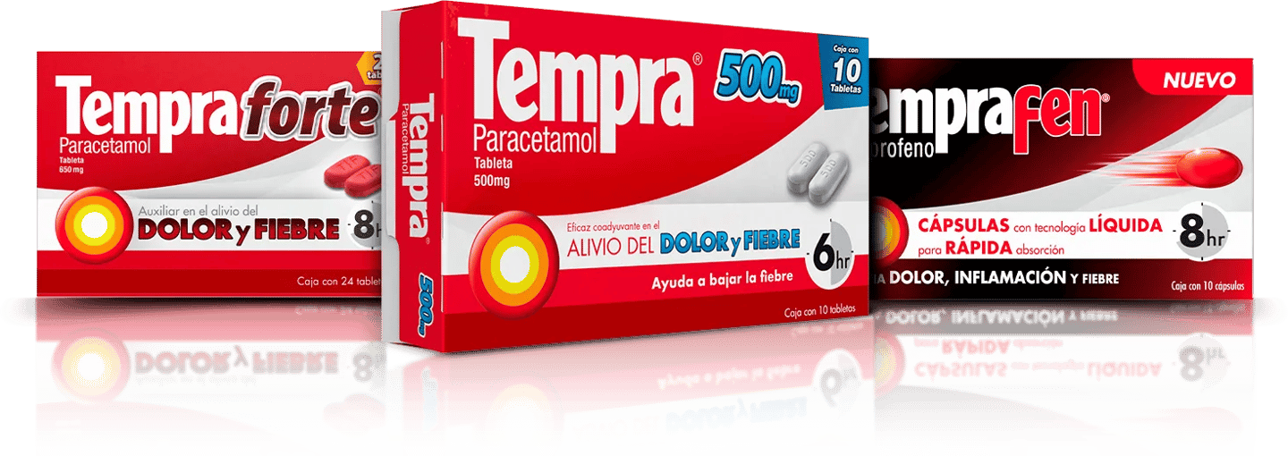 Medicamentos TempraForte, Tempra500mg y TempraFen