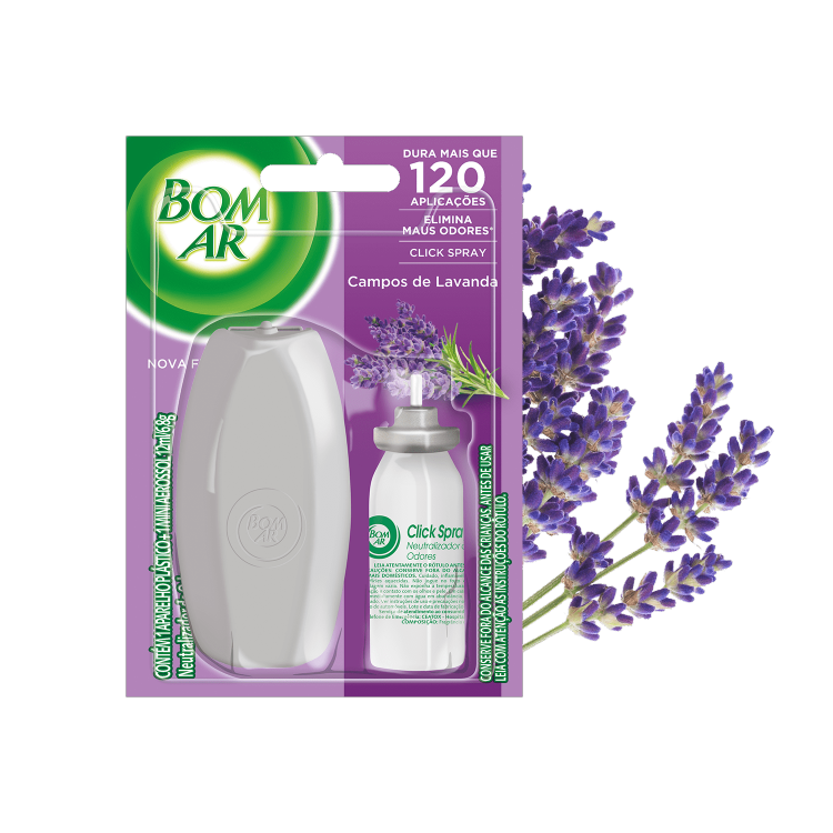 Perguntas Mais Frequentes sobre Bom Ar® Click Spray