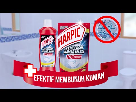 Harpic Pembersih Kamar Mandi, Efektif Membunuh Kuman (30s)