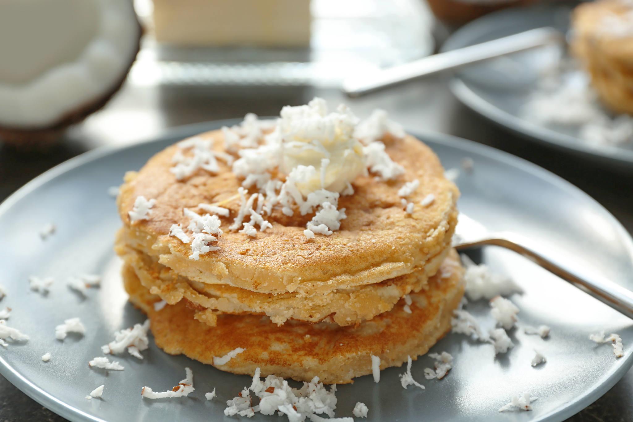 Panquequitas macias com creme
