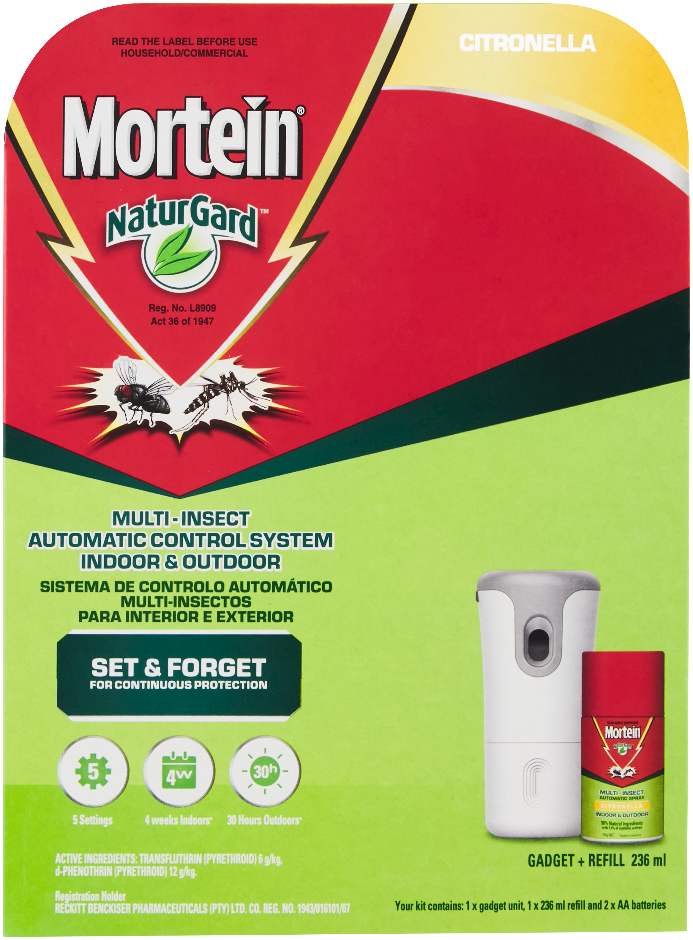 Mortein NaturGard Complete Citronella Indoor