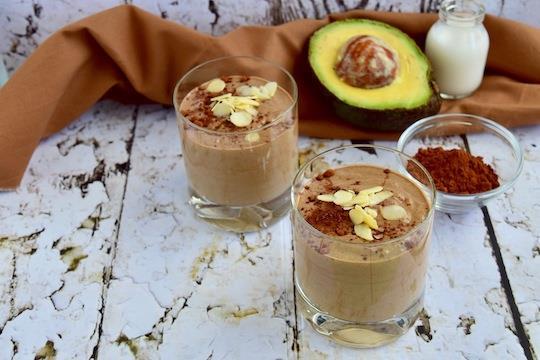 Creme de abacate com Sustagen chocolate