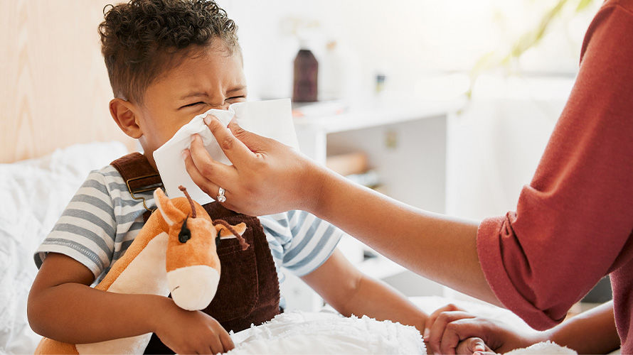 Niño con Sinusitis