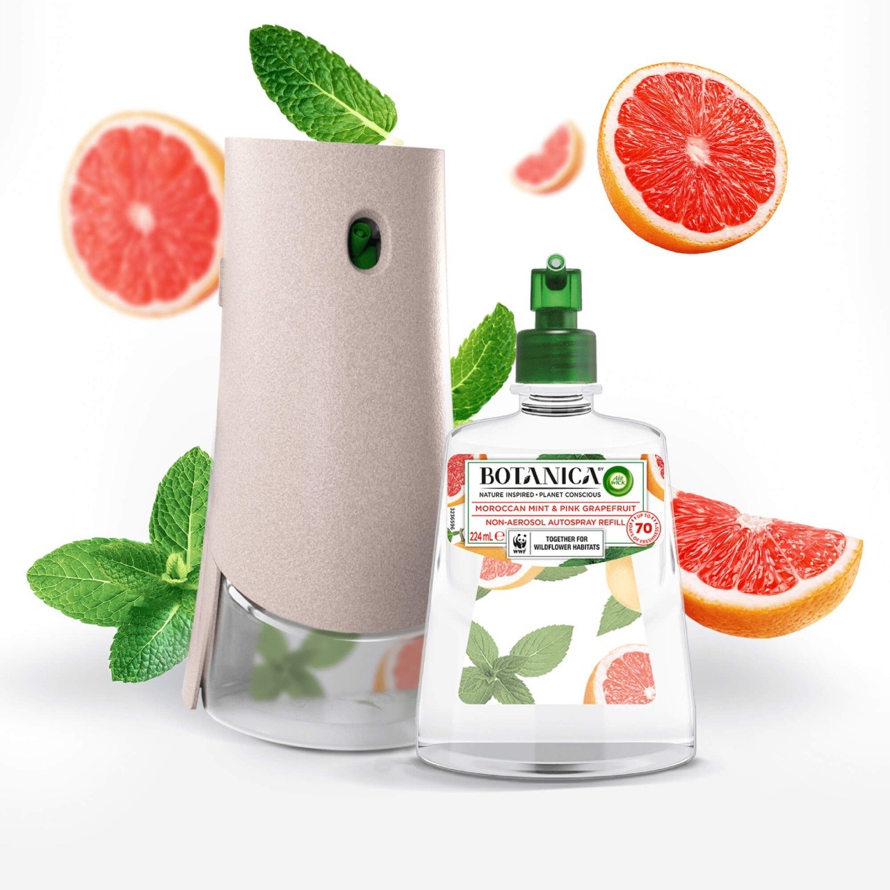 Moroccan Mint & Pink Grapefruit Automatic Spray Refill | Botanika