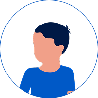 Niño animado con playera azul