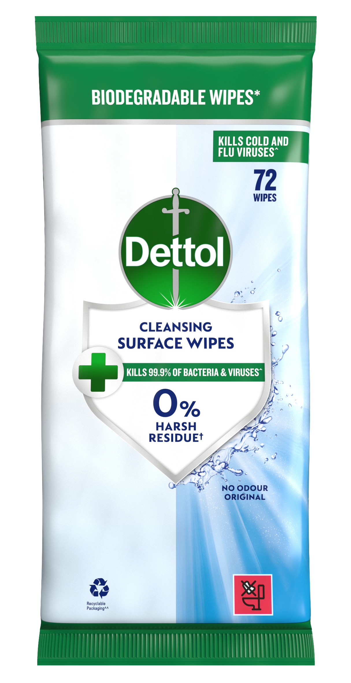 Dettol Antibacterial Surface Cleansing Wipes 72s