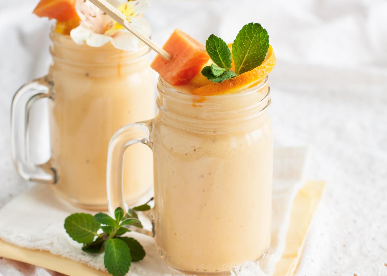 Vitamina salada de frutas