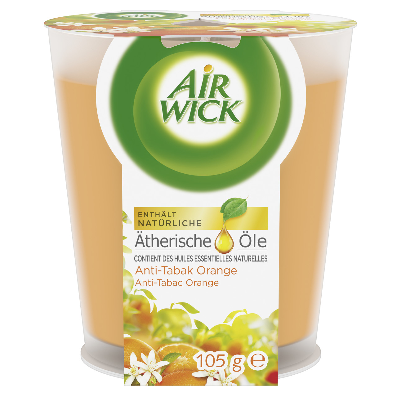 Air Wick Wohlfühl-Duftkerze Anti-Tabak Orange