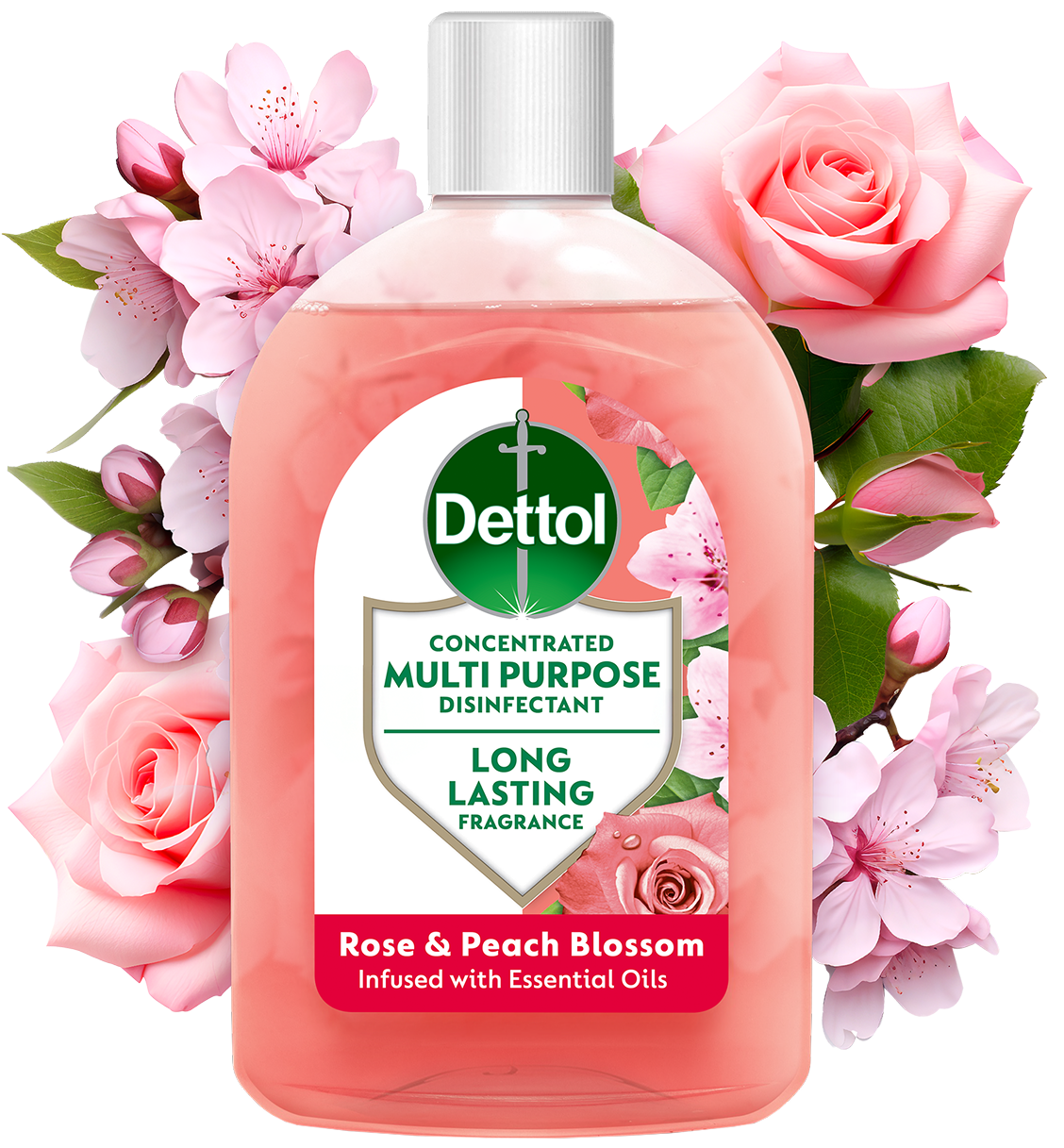 Dettol Concentrated Multipurpose Disinfectant Rose & Peach Blossom 250ml