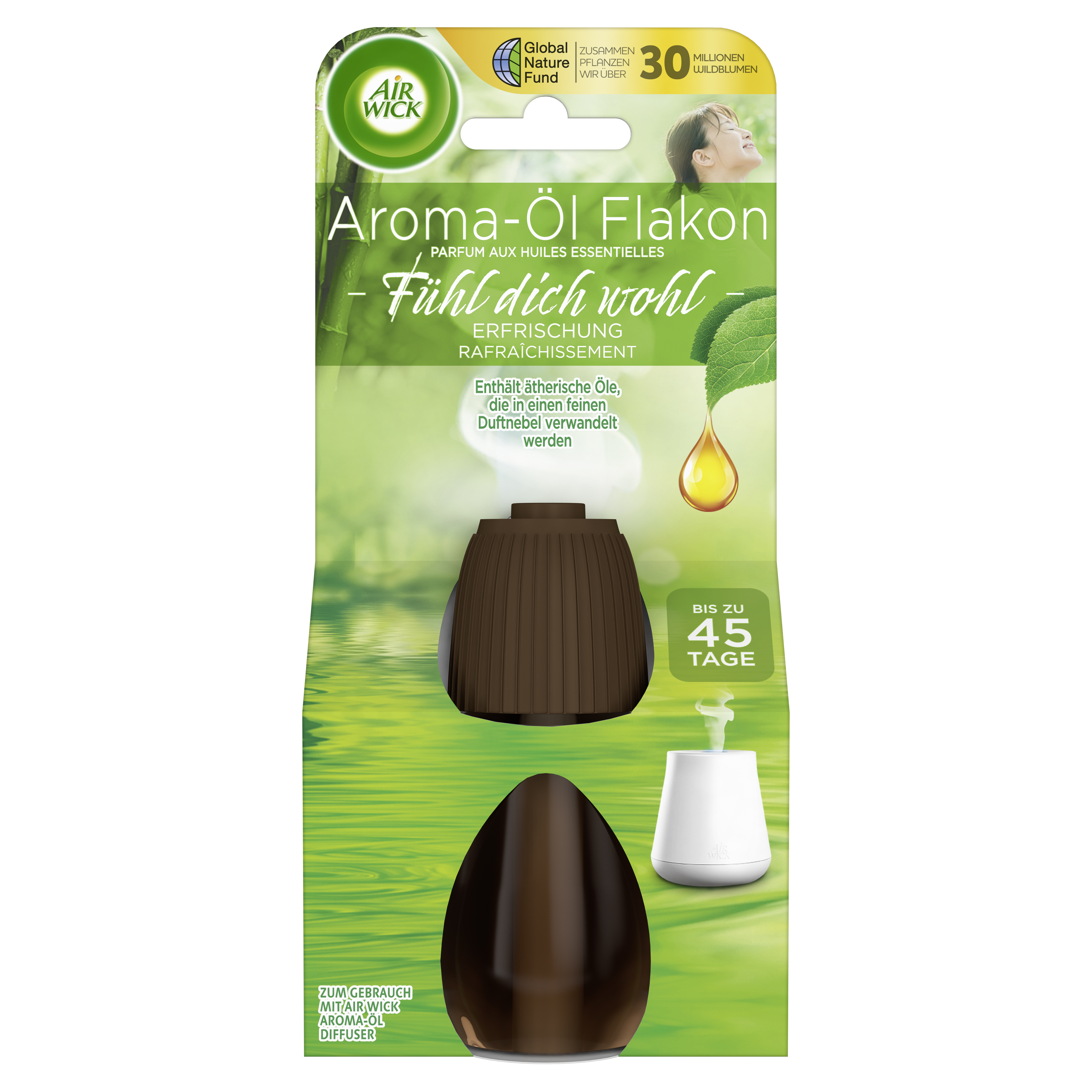 Aroma-Öl Flakon Erfrischung