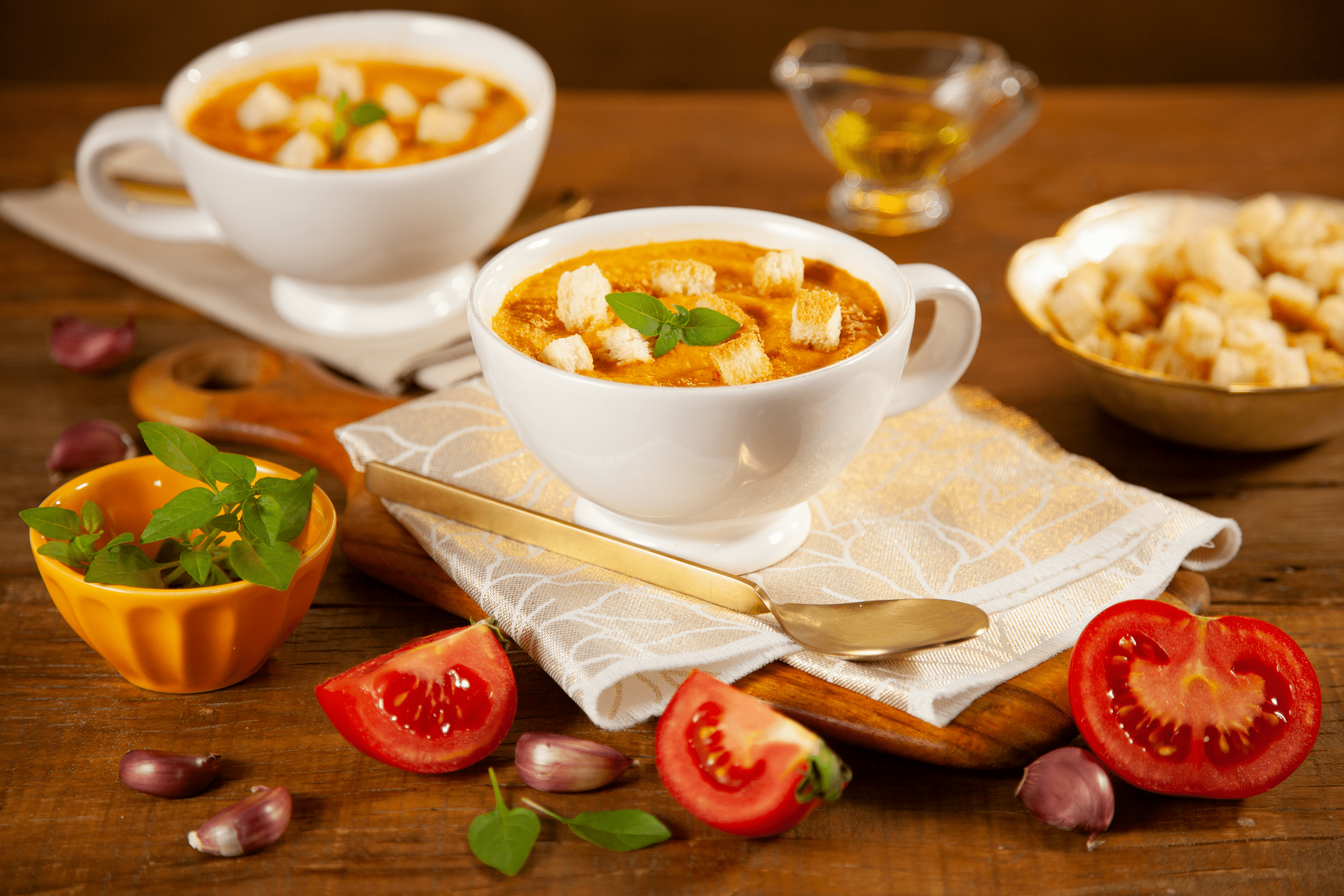 Sopa de tomate fria