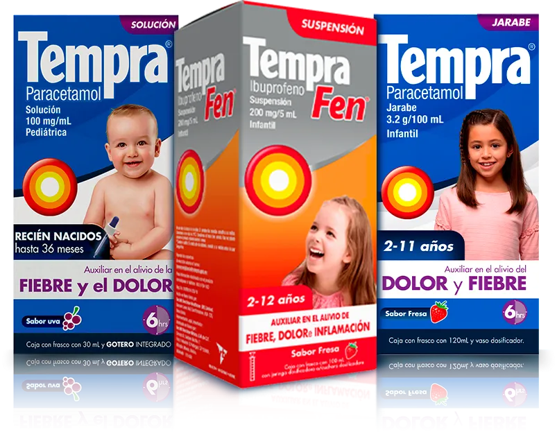 Linea de productos Tempra Infantil