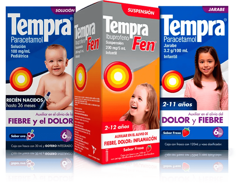 Linea de productos Tempra Infantil