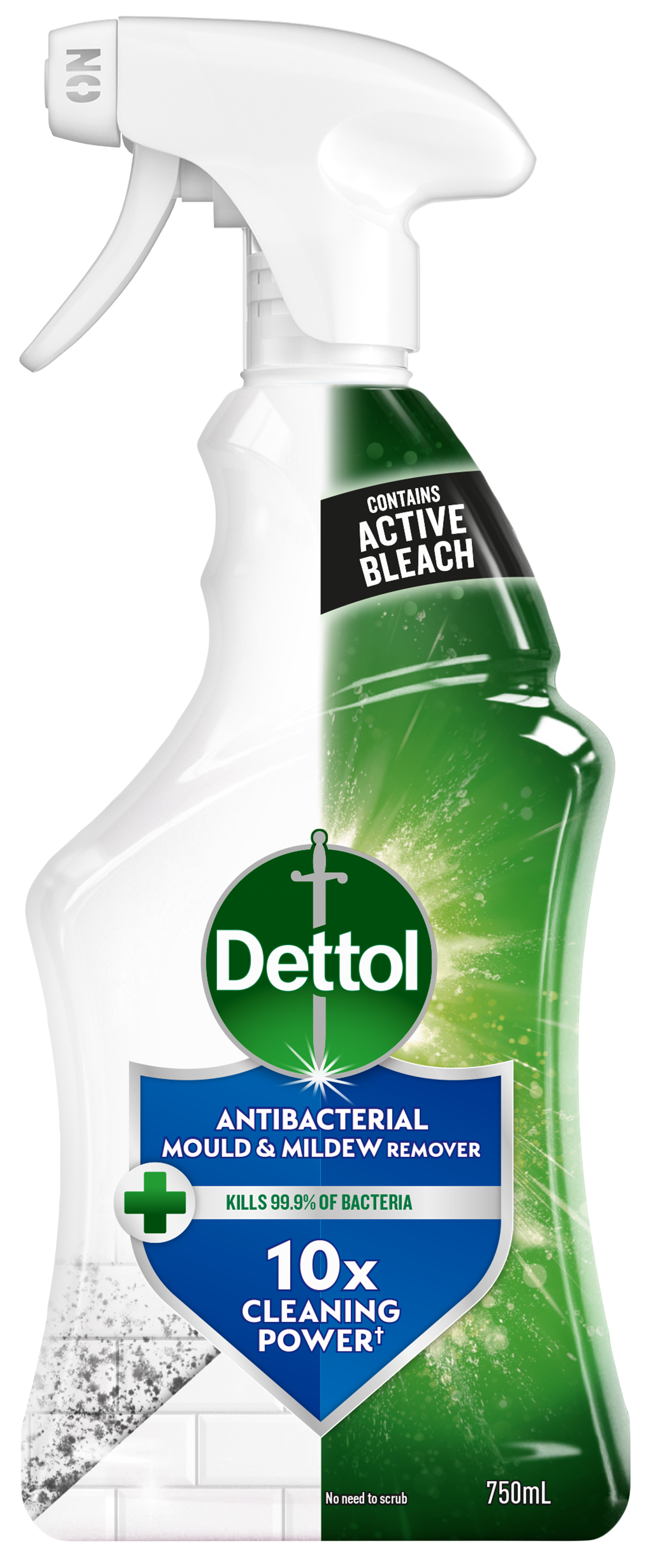 Antibacterial Mould & Mildew Remover Spray 750ml | Dettol UK