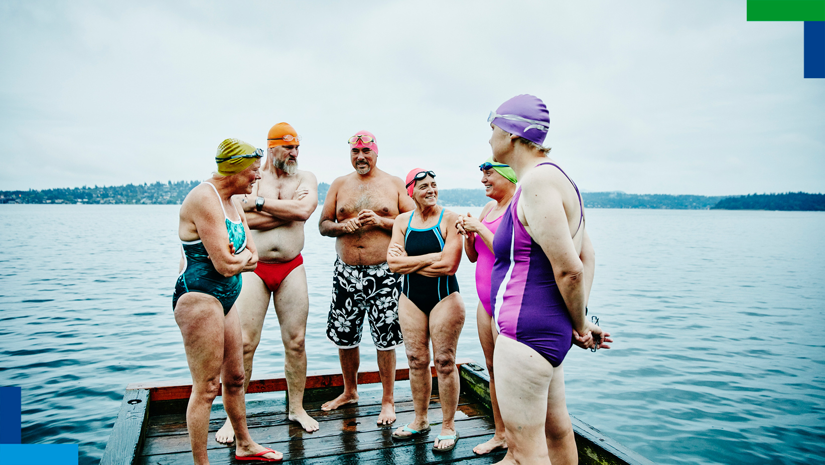 People standing on dock