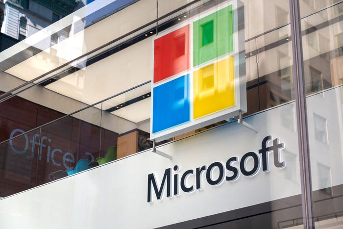 Microsoft sign Microsoft sign