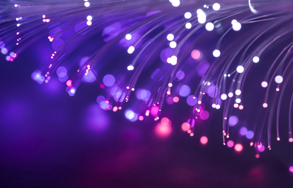 Fiber optic sparkle