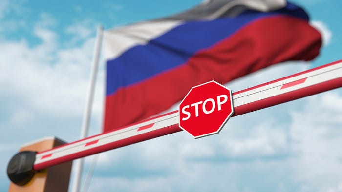 Russia Stop Sign