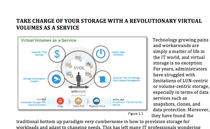 Take Charge of Your Storage with a Revolutionary Virtual Volumes as a Service