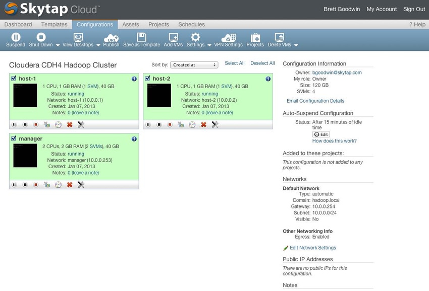 Skytap Launches Pre-Configured Cloudera Hadoop into Hybrid Cloud