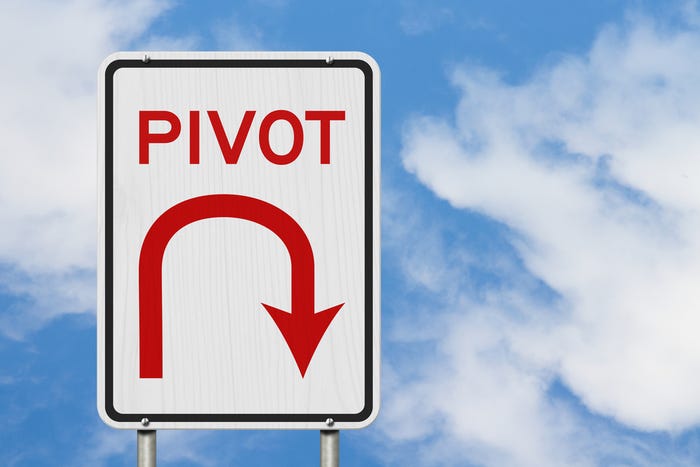 Road sign that says pivot