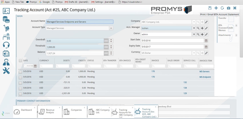 Promys PSA Business Software Adds Profitability Tracker For MSPs