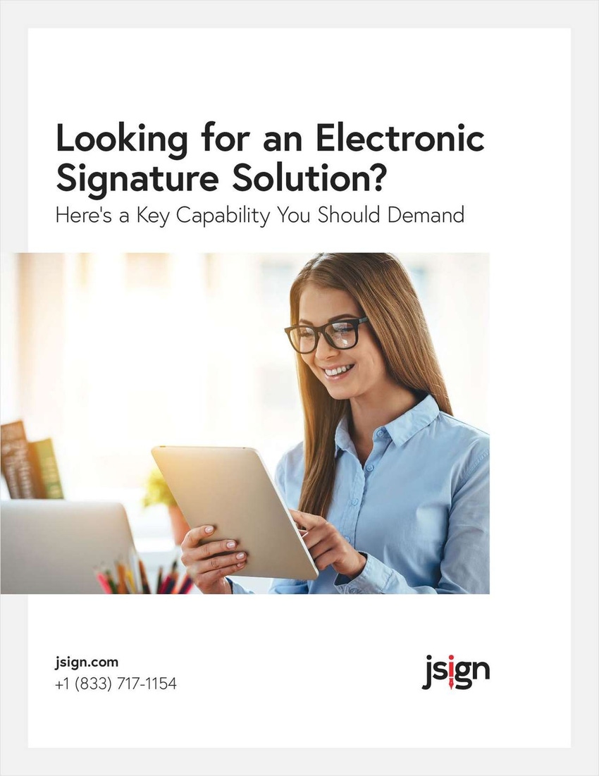 Looking for an Electronic Signature Solution?