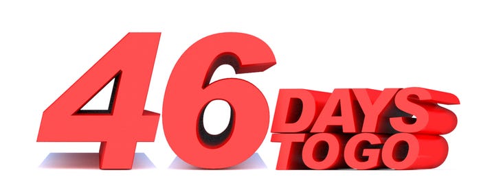 46 days to go 46 days to go