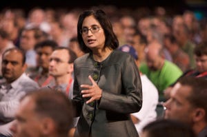 Cisco Chief Technology and Strategy Officer Padmasree Warrior says a softwareonly approach to network virtualization places significant constraints on