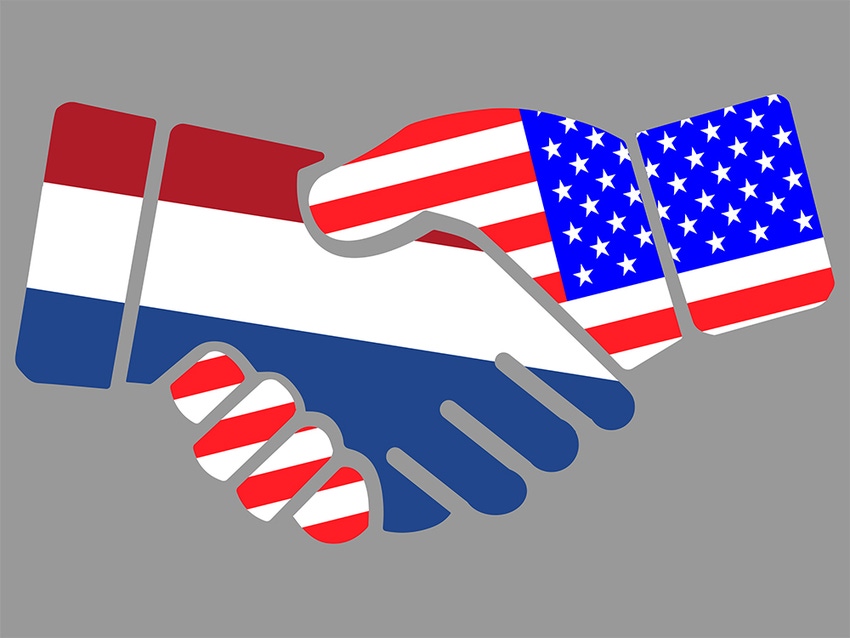 Netherlands-US handshake