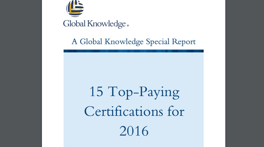 15 TopPaying Certifications for 2016