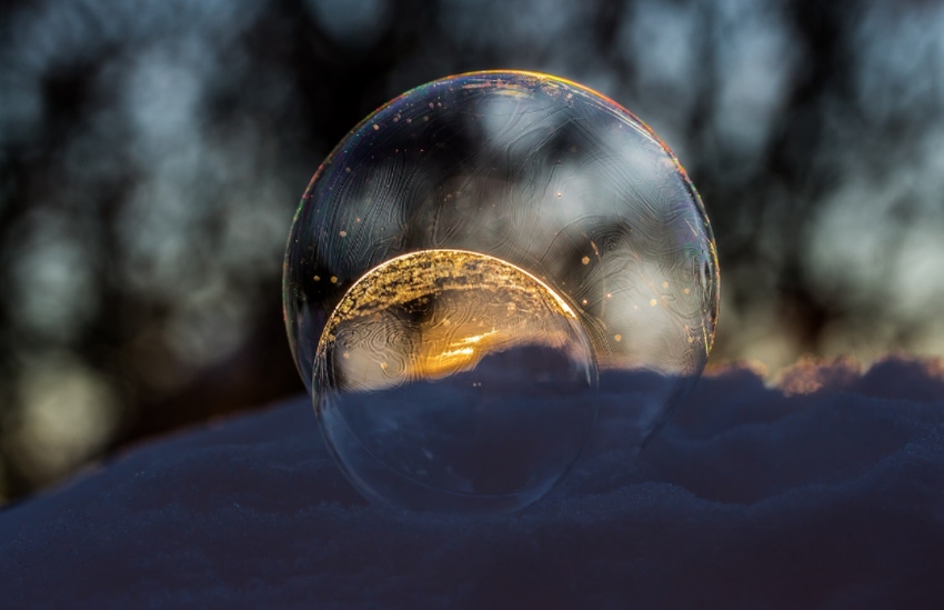 Crystal ball in nature
