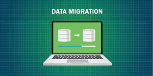 Data migration graphic