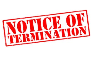 Notice of termination