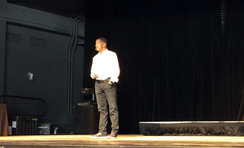 Wildix's Robert Cooper on stage at UCC Summit 2020 in Dallas