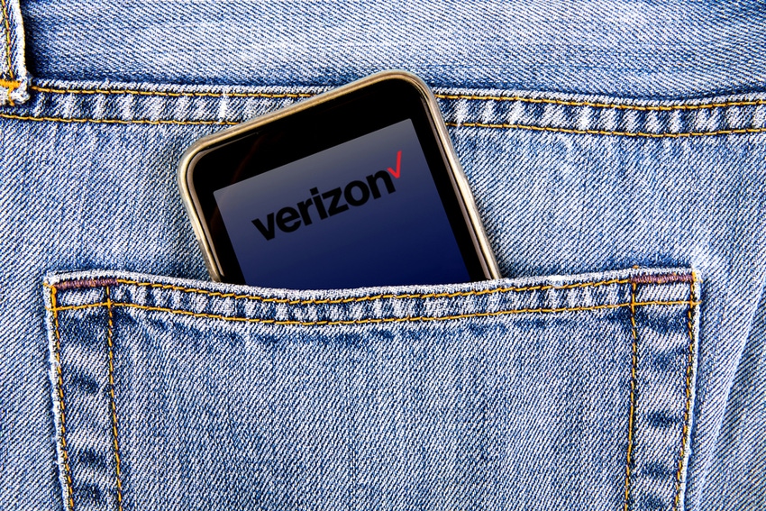Verizon phone in blue jean pocket