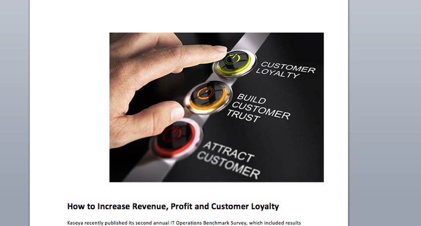 How to Increase Revenue, Profit and Customer Loyalty