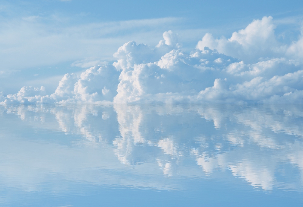 Clouds Reflecting Off Water