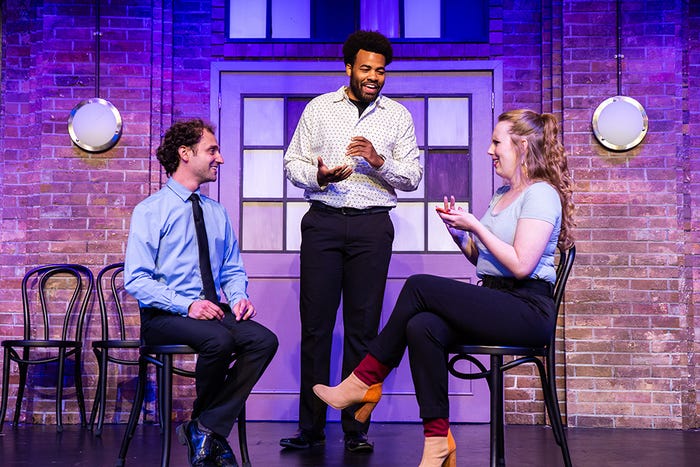 Ben Larrison, Terrance Carey and Maureen Boughey of The Second City