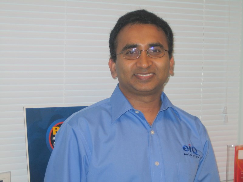 EiQ Networks President and CEO Vijay Basani said MSPs without a team of security analysts in a security operations center SOC can leverage EiQ SOCVue