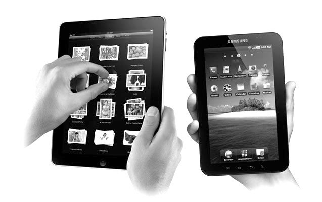 Apple iPads set the early pace But Samsung Galaxy tablet sales running Android are now skyrocketing