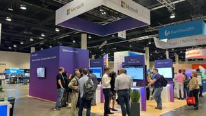 Microsoft booth in the 2024 Enterprise Connect Expo Hall