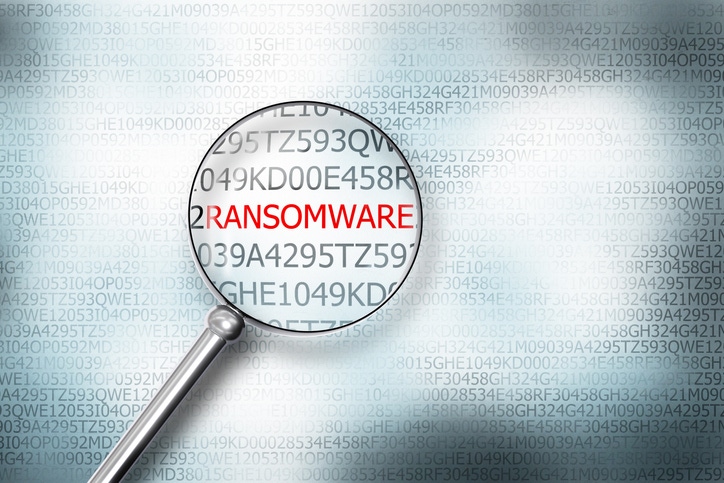 reading ransomware digital computer screen magnifying glass 3D Illustration