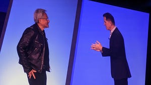 Nvidia's Jensen Huang and Dell's Michael Dell at Dell Technologies World.