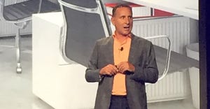 Continuum CEO Michael George on stage at Navigate 2018, Sept. 26.