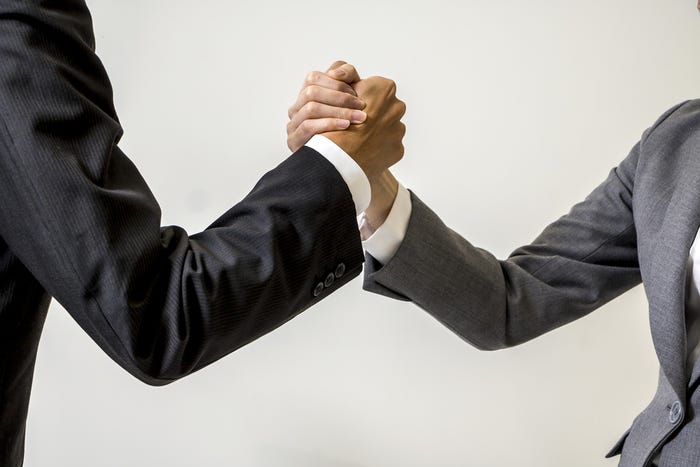 Businesspeople united Businesspeople united