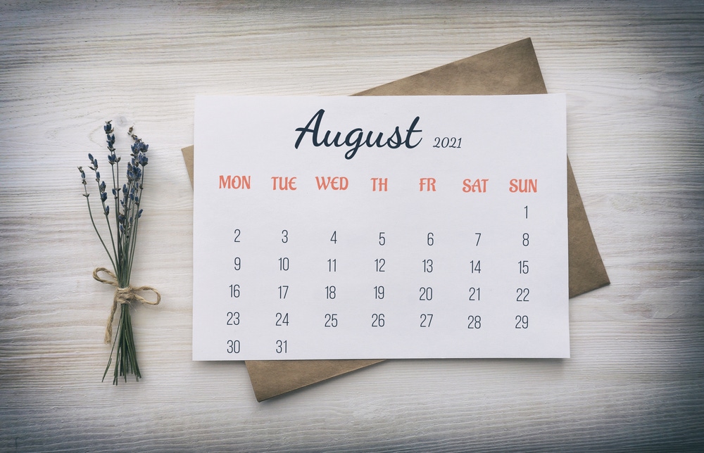 August 2021 Calendar